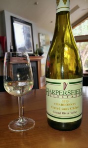 Photo of a bottle of Harpersfield Vineyard Chardonnay